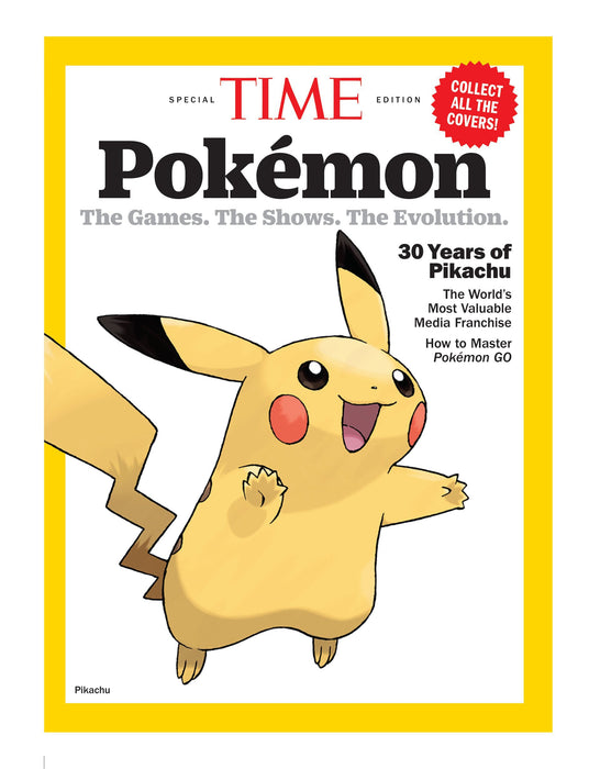 TIME Special Edition - Pokémon: 30 Years Of Pikachu, The Games, The Shows, The Evolution, The World's Most Valuable Media Franchise, Master Pokémon Go, Ho-Oh, Lugia, Mega Charizad X, Rayquaza & More! - for just $14.99! 