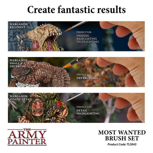 Army Painter Tools: Most Wanted Brush Set Pack - for just $17.49! 