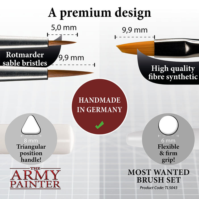 Army Painter Tools: Most Wanted Brush Set Pack - for just $17.49! 