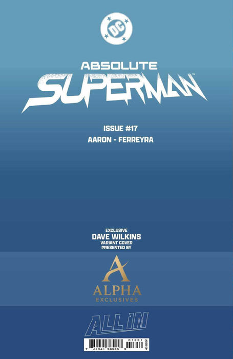 ABSOLUTE SUPERMAN #18 DAVE WILKINS EXCLUSIVE VIRGIN VAR (04/01/2026) - for just $30! 