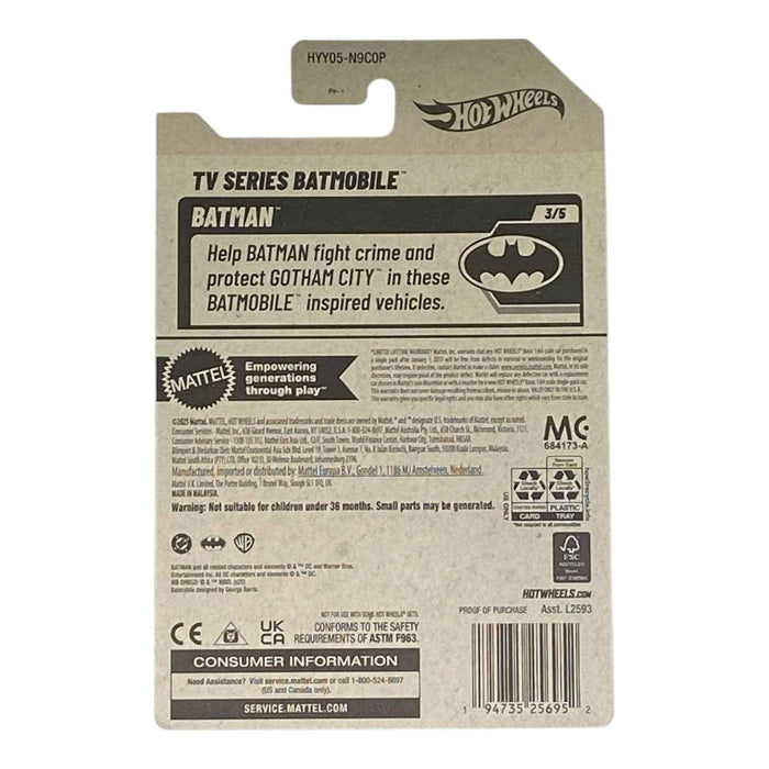 Hot Wheels TV Series Batmobile | Batman Series 3/5 - for just $2.49! 