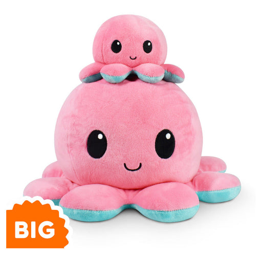 TeeTurtle Big Reversible Octopus: Pink/Aqua (Big) - Premium Toys and Collectible - Just $39.99! Shop now at Retro Gaming of Denver