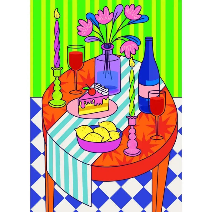 Table Setting 99 Piece Mini Jigsaw Puzzle Puzzledly - for just $9.99! 