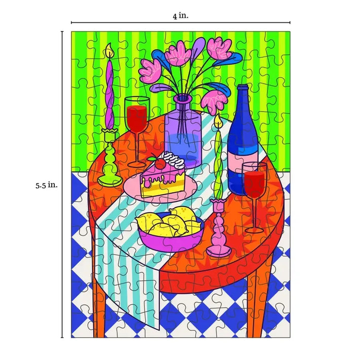 Table Setting 99 Piece Mini Jigsaw Puzzle Puzzledly - for just $9.99! 