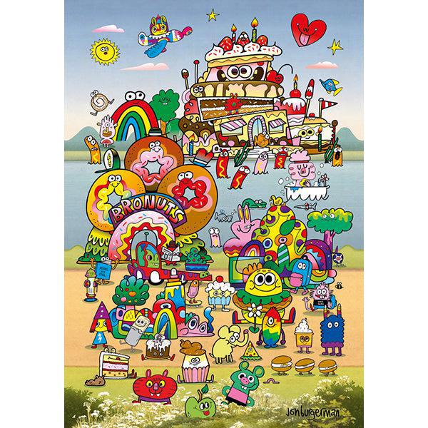 Take a Trip with Jon Burgerman 500 Piece Jigsaw Puzzle Heye - for just $19.99! 