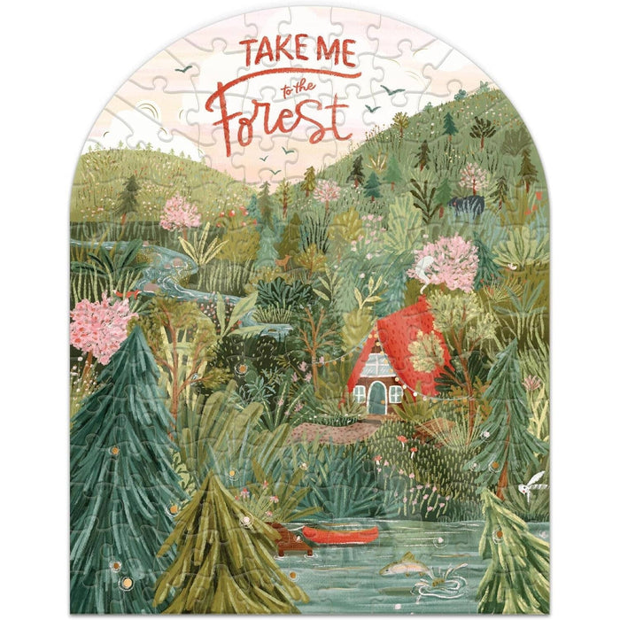 Take me to The Forest 140 Piece Mini Jigsaw Puzzle Lantern Press - for just $14.99! 