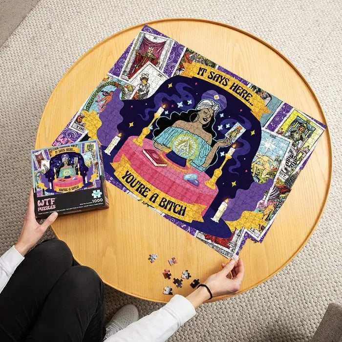 Tarot Bitch 1000 Piece Jigsaw Puzzle WTF - for just $24.99! 