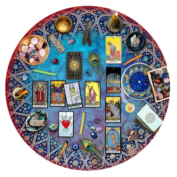 Tarot Crystal Magic 500 Piece Round Jigsaw Puzzle Springbok - for just $17.99! 