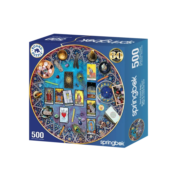 Tarot Crystal Magic 500 Piece Round Jigsaw Puzzle Springbok - for just $17.99! 