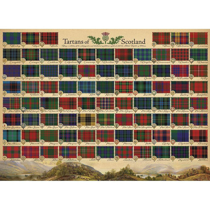 Tartans of Scotland 1000 Piece Jigsaw Puzzle Cobble Hill - for just $19.99! 