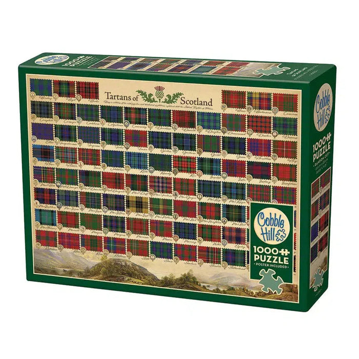 Tartans of Scotland 1000 Piece Jigsaw Puzzle Cobble Hill - for just $19.99! 