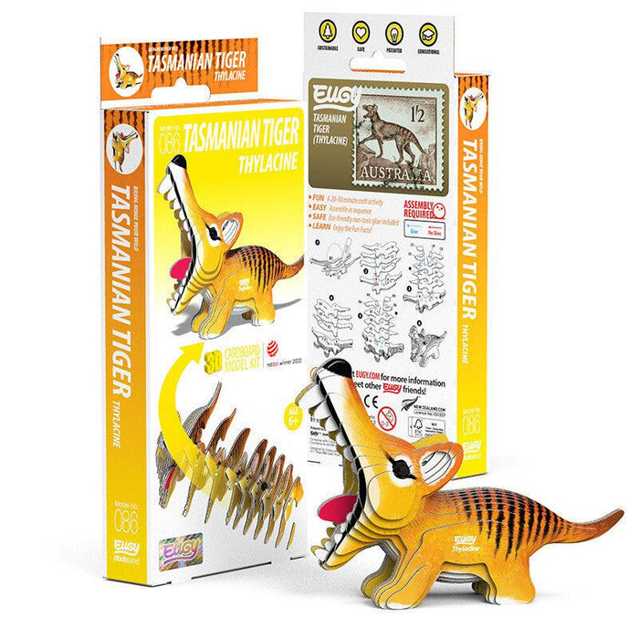 Tasmanian Tiger 3D Cardboard Model Kit Eugy - for just $11.99! 