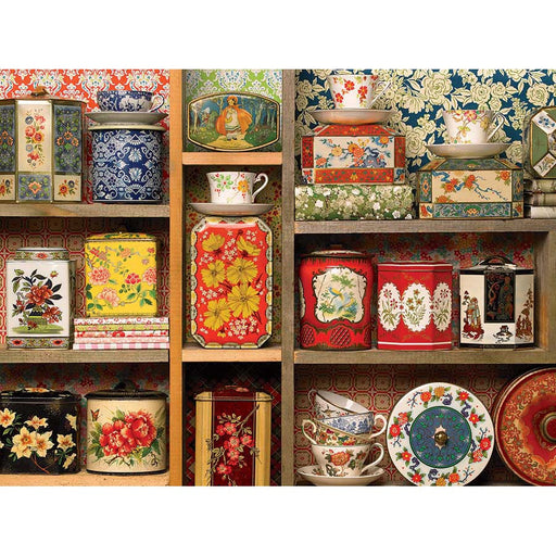 Tea Caddies 275 Large Piece Jigsaw Puzzle Cobble Hill - for just $17.99! 