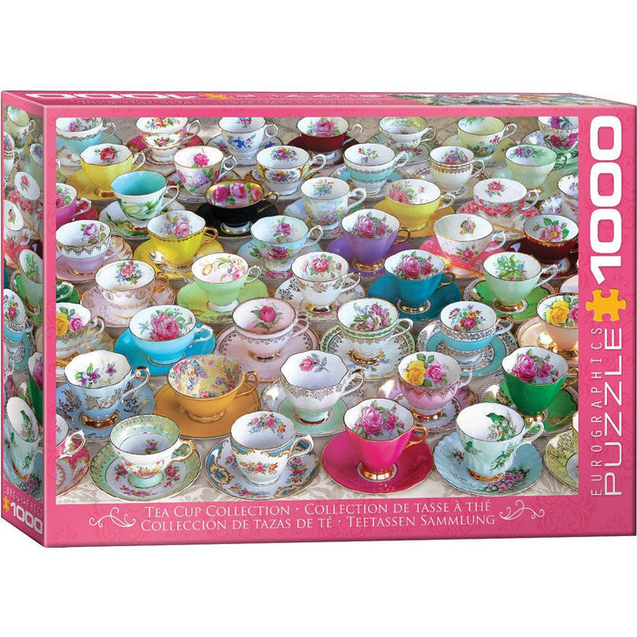 Tea Cup Collection 1000 Piece Jigsaw Puzzle Eurographics - for just $19.99! 