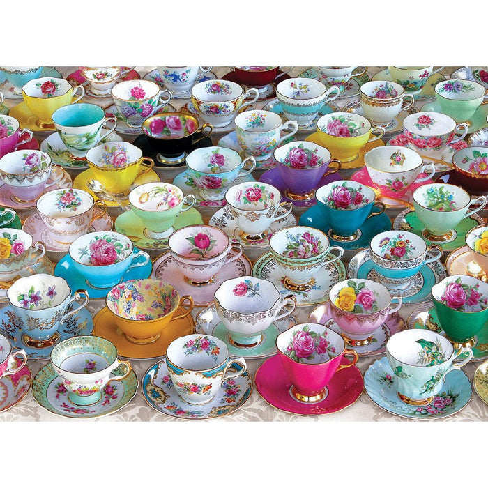 Tea Cup Party 1000 Piece Jigsaw Puzzle in Tin Eurographics - for just $23.99! 