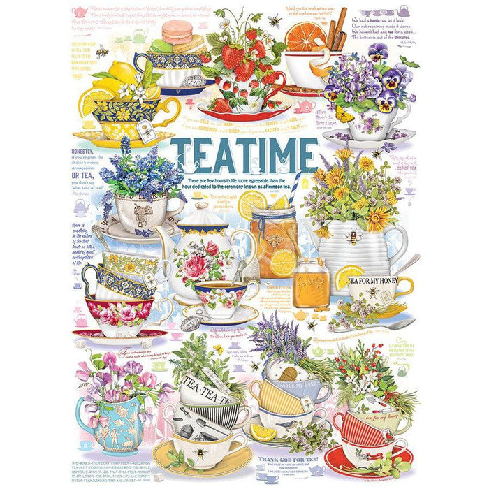 Tea Time 1000 Piece Jigsaw Puzzle Cobble Hill - for just $19.99! 