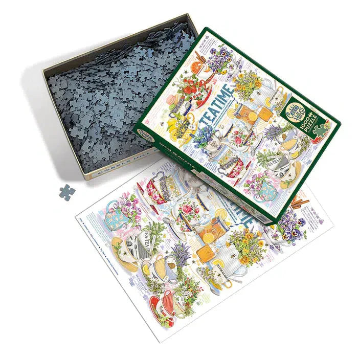 Tea Time 1000 Piece Jigsaw Puzzle Cobble Hill - for just $19.99! 