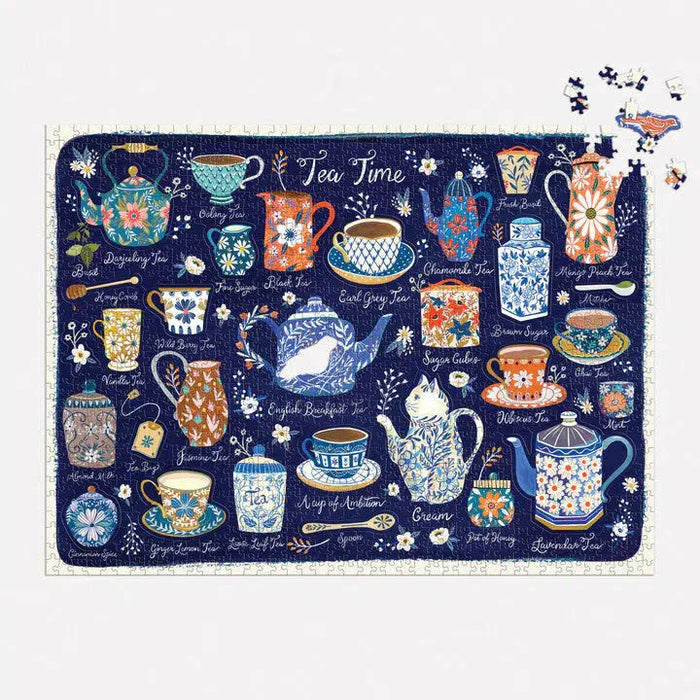 Tea Time 1000 Piece Jigsaw Puzzle Galison - for just $26.99! 