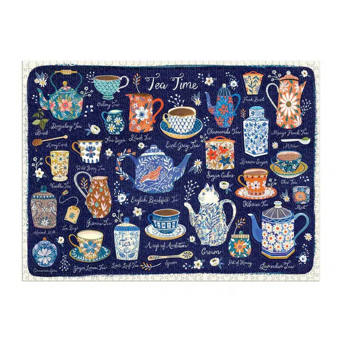 Tea Time 1000 Piece Jigsaw Puzzle Galison - for just $26.99! 