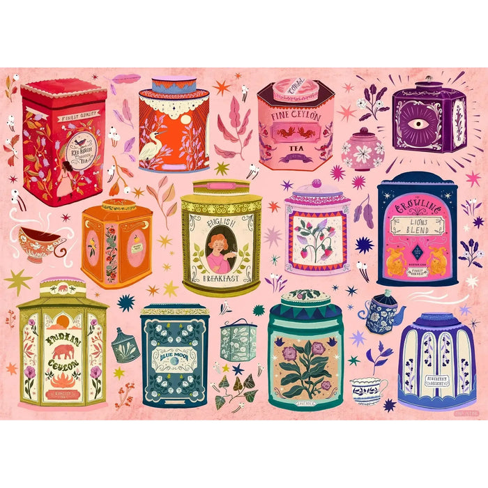 Tea Tin Treasures 1000 Piece Jigsaw Puzzle Cobble Hill - for just $19.99! 