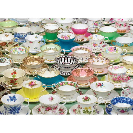 Teacups 1000 Piece Jigsaw Puzzle Cobble Hill - for just $19.99! 