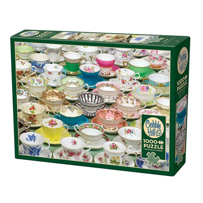 Teacups 1000 Piece Jigsaw Puzzle Cobble Hill - for just $19.99! 