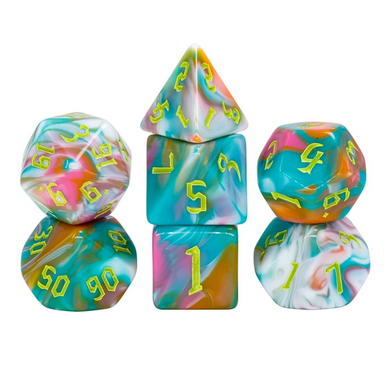 Teal Sunrise RPG Dice Set - for just $13.99! 