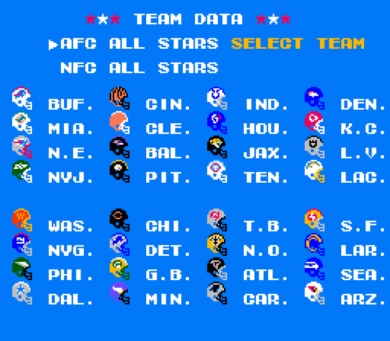 Tecmo Super Bowl 2027 NES Reproduction - for just $49.99! 