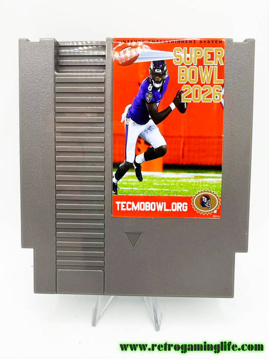 Tecmo Super Bowl 2026 (NES) Rev 1 (Reproduction) - for just $39.99! 