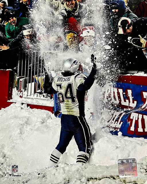 Tedy Bruschi Snow Celebration New England Patriots 8" x 10" Football Photo - for just $9.99! 