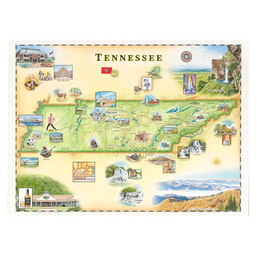 Tennessee 1000 Piece Jigsaw Puzzle Xplorer Maps - for just $24.99! 