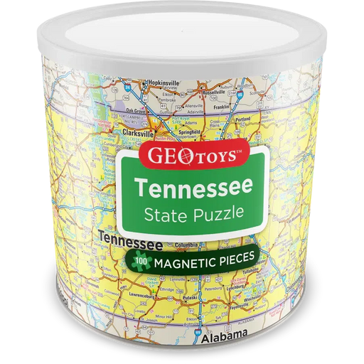 Tennessee State 100 Piece Magnetic Jigsaw Puzzle Geotoys - for just $11.99! 