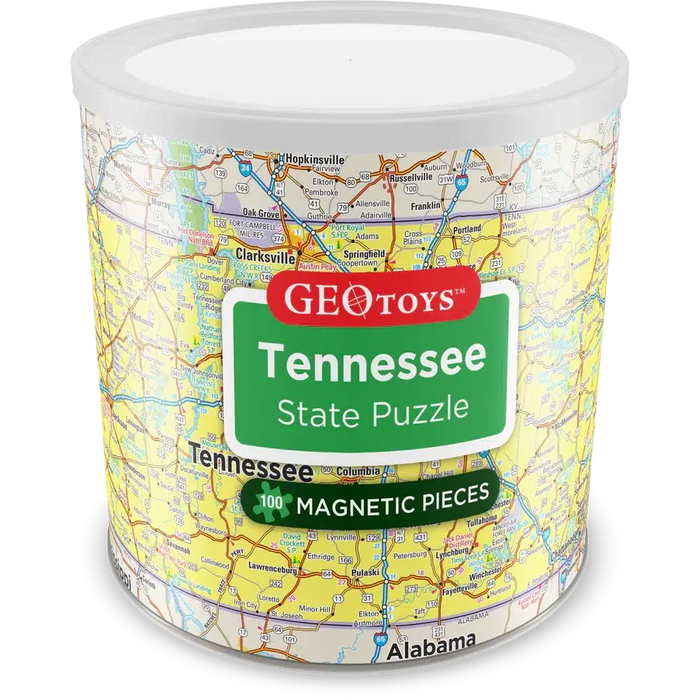 Tennessee State 100 Piece Magnetic Jigsaw Puzzle Geotoys - for just $11.99! 