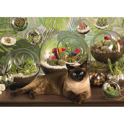 Terrarium Cat 1000 Piece Jigsaw Puzzle Cobble Hill - for just $19.99! 