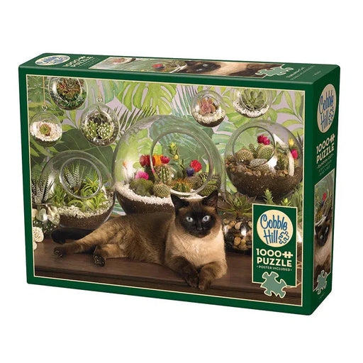 Terrarium Cat 1000 Piece Jigsaw Puzzle Cobble Hill - for just $19.99! 