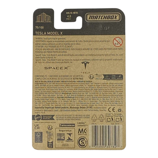 Matchbox Tesla Model X - Space X - Matchbox Series 75/100 - for just $1.79! 