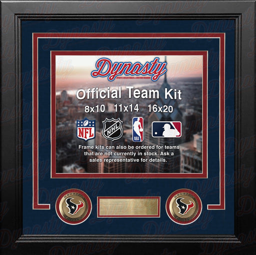 Houston Texans Custom NFL Football 16x20 Picture Frame Kit (Multiple Colors) - for just $62.99! 