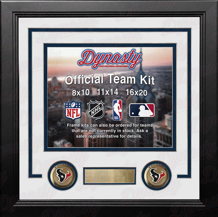 Houston Texans Custom NFL Football 16x20 Picture Frame Kit (Multiple Colors) - for just $62.99! 
