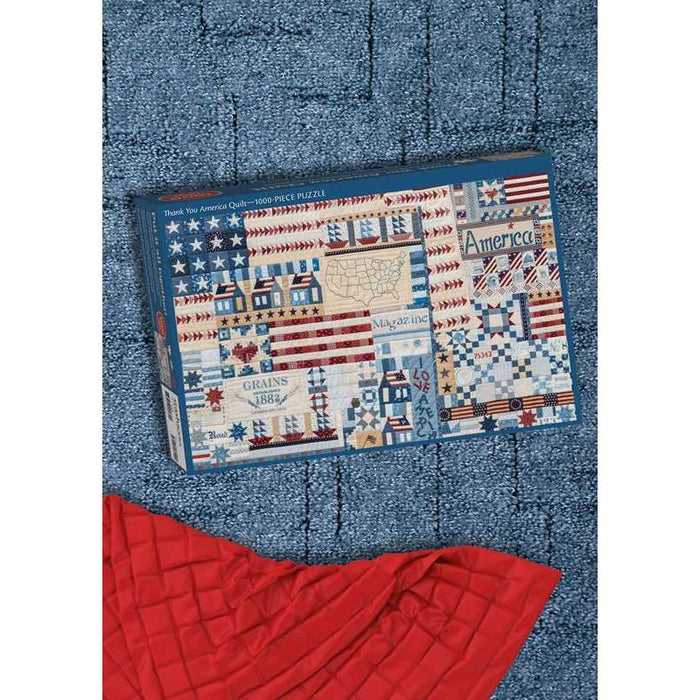 Thank You America Quilt 1000 Piece Jigsaw Puzzle C&T - for just $24.99! 