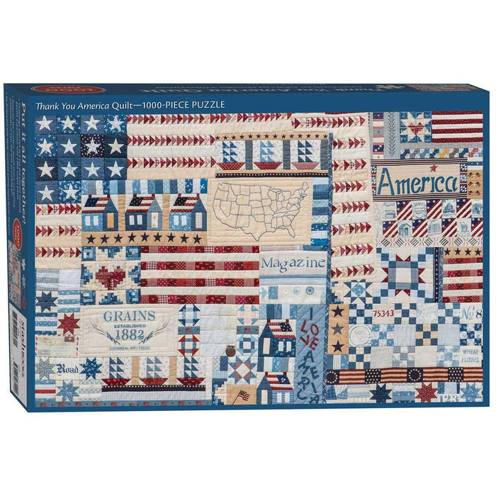 Thank You America Quilt 1000 Piece Jigsaw Puzzle C&T - for just $24.99! 