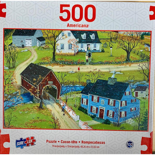Thanksgiving Flurries Americana 500 Piece Jigsaw Puzzle Sure Lox - for just $14.99! 