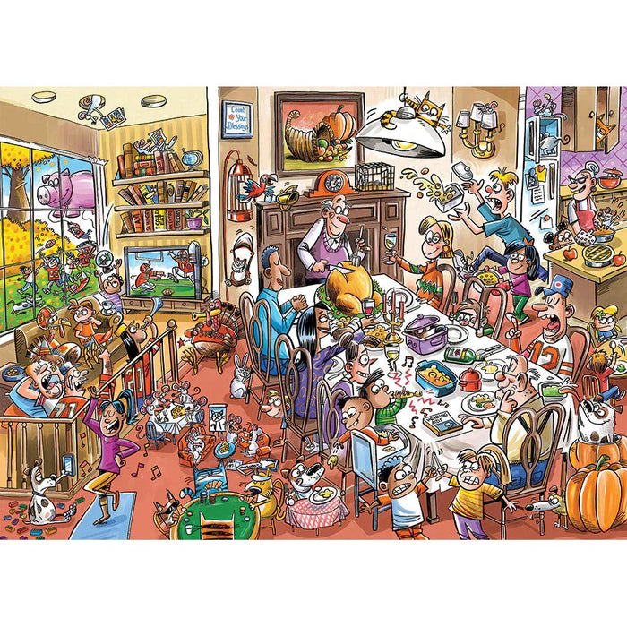 Thanksgiving Togetherness 350 Piece Family Jigsaw Puzzle Cobble Hill - for just $17.99! 