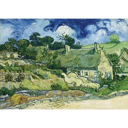 Thatched Cottages at Cordeville by Van Gogh 1000 Piece Jigsaw Puzzle Enjoy - for just $24.99! 