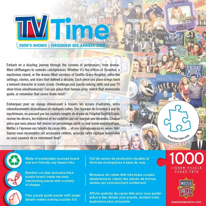 The 2000's TV Time 1000 Piece Jigsaw Puzzle MasterPieces - for just $17.99! 