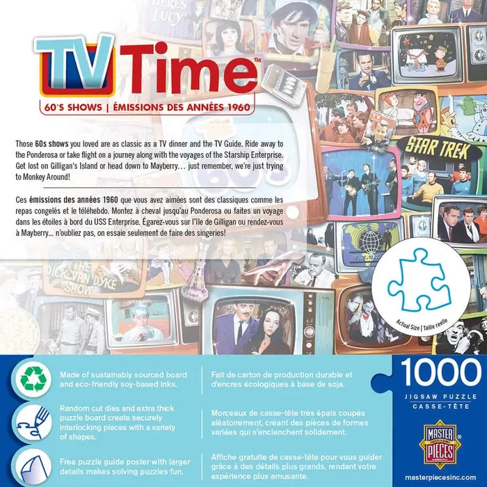 The 60's TV Time 1000 Piece Jigsaw Puzzle MasterPieces - for just $17.99! 