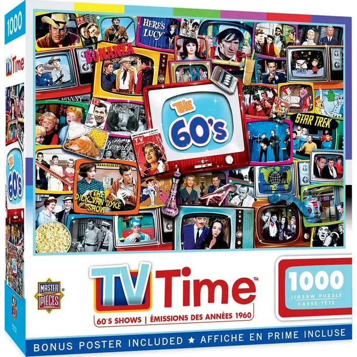 The 60's TV Time 1000 Piece Jigsaw Puzzle MasterPieces - for just $17.99! 