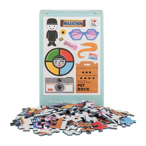 The 70s 99 Piece Mini Jigsaw Puzzle Happily - for just $11.99! 