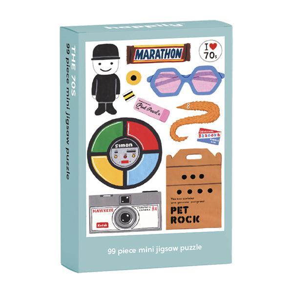 The 70s 99 Piece Mini Jigsaw Puzzle Happily - for just $11.99! 