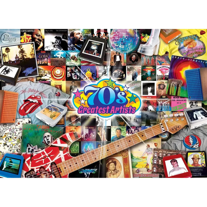 The 70's Greatest Hits Artists 1000 Piece Jigsaw Puzzle MasterPieces - for just $17.99! 