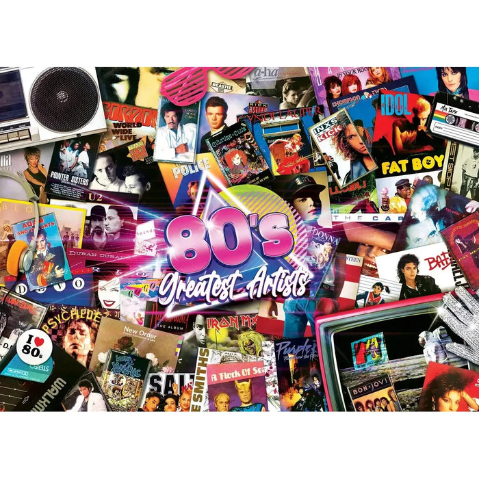The 80's Greatest Hits Artists 1000 Piece Jigsaw Puzzle MasterPieces - for just $17.99! 